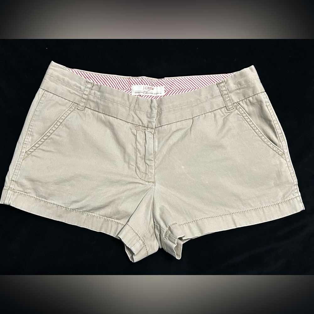 J. Crew Tan Chino Shorts Classic Cotton Blend